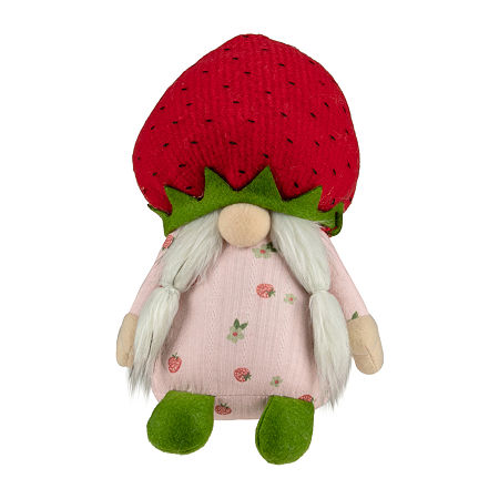 Northlight 9.5in Green Red Girl Strawberry Gnome, One Size, Red