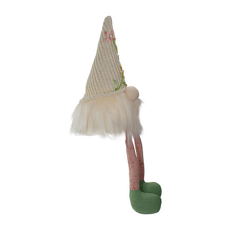 Northlight 17in Lighted Sitting With A Hat Gnome, One Size, Pink