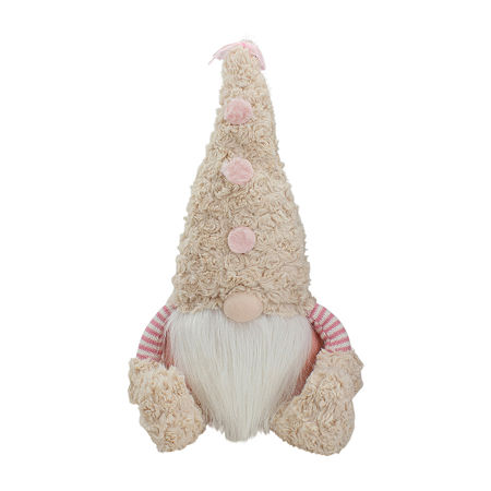 Northlight Sitting With Table Top Decor With Legs Christmas Gnome, One Size, Pink