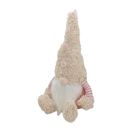 Northlight Sitting With Table Top Decor With Legs Christmas Gnome, One Size, Pink