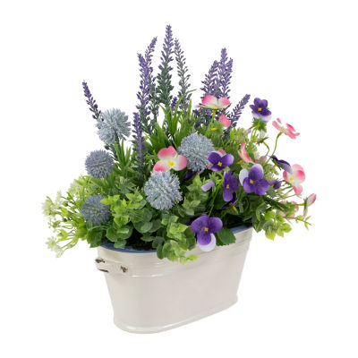 Northlight In Ceramic Pot Floral Arrangement