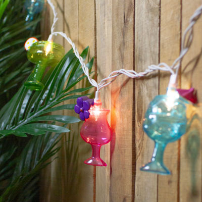 Northlight 10ct Mixed Drink Patio String Lights