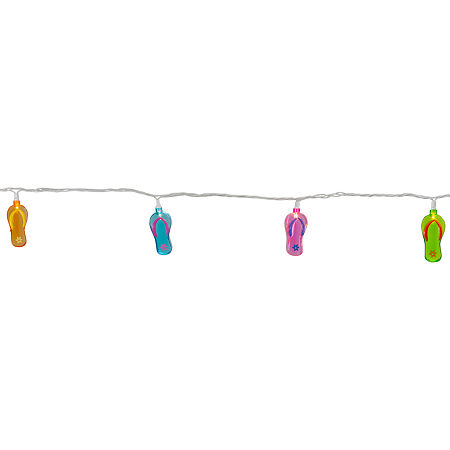 Northlight 10 Flip Flop String Lights, One Size, Blue