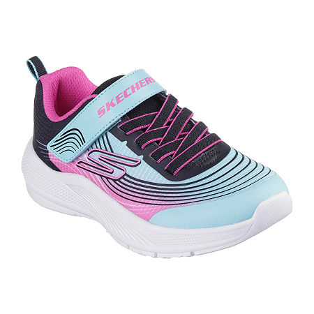 Skechers Girls Microspec Advance Sneakers, 12 Medium, Blue