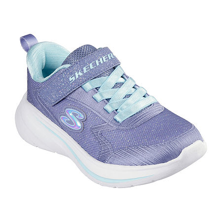 Skechers Girls Wave 92 Sneakers, 2 Medium, Gray