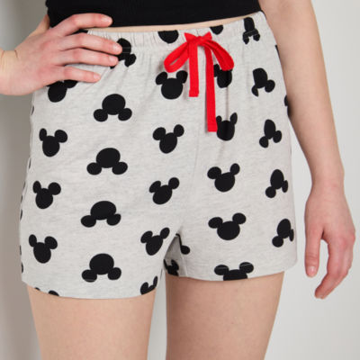 Disney Mjc Mickey Mouse Womens Juniors Pajama Shorts