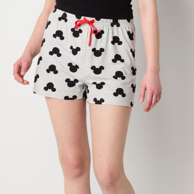 Disney Mjc Mickey Mouse Womens Juniors Pajama Shorts