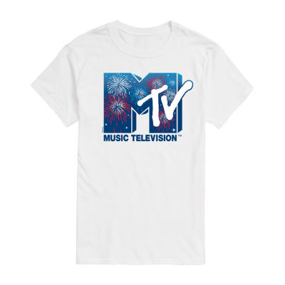 Juniors MTV Firework Womens Crew Neck Short Sleeve Graphic T-Shirt