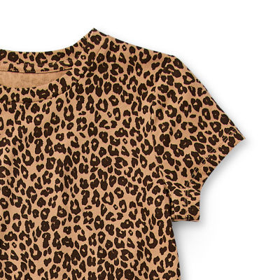 Thereabouts Little & Big Kid Girls Crew Neck Short Sleeve Regular Fit Graphic T-Shirt