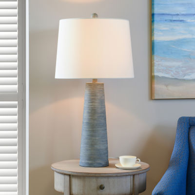 Stylecraft 31.5" Denim Cone Table Lamp