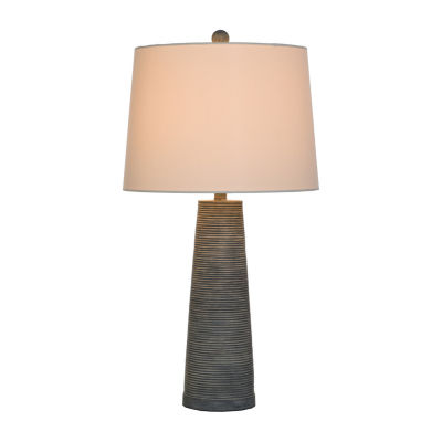 Stylecraft 31.5" Denim Cone Table Lamp