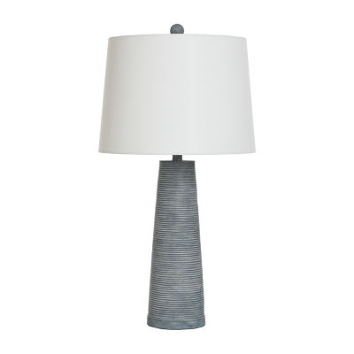 Stylecraft 31.5" Denim Cone Table Lamp