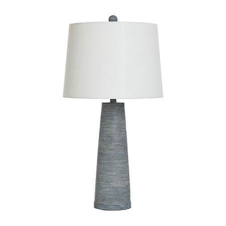 Stylecraft 31.5 Denim Cone Table Lamp, One Size, Blue