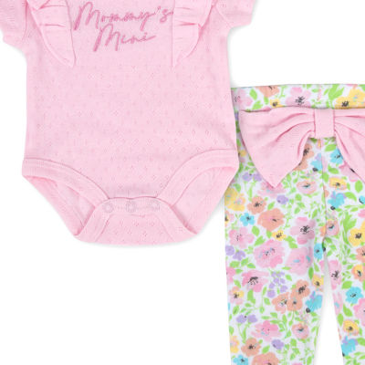 Baby Essentials Girls 4-pc. Clothing Set