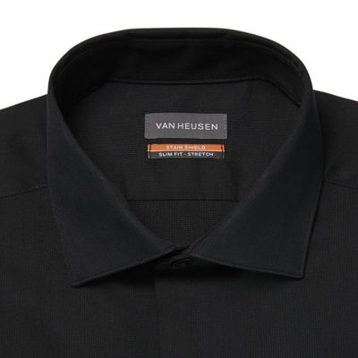 Van Heusen Big and Tall Stain Shield Mens Regular Fit Stretch Fabric Long Sleeve Dress Shirt