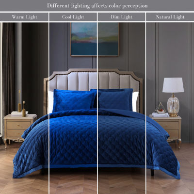 Bebejan Velvet 3-pc. Midweight Reversible Comforter Set