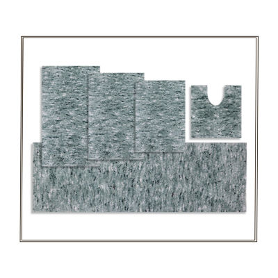 Home Weavers Inc Cloud Comfort Bath Rug 5 Pc Rug