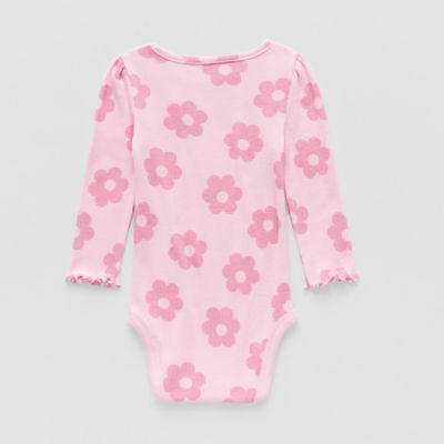 Okie Dokie Baby Girls Long Sleeve Bodysuit
