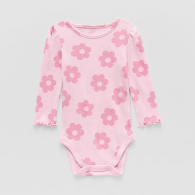 Okie Dokie Baby Girls Long Sleeve Bodysuit