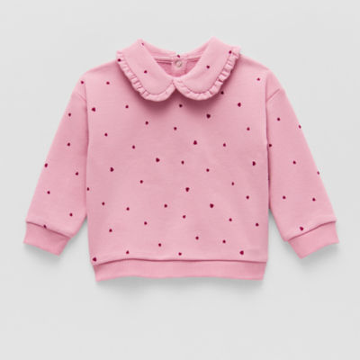 Okie Dokie Baby Girls Long Sleeve Sweatshirt