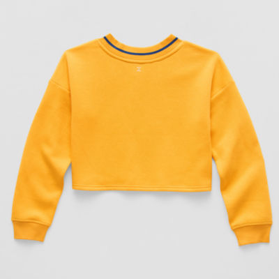 Xersion Little & Big Kid Girls V Neck Fleece Long Sleeve Sweatshirt