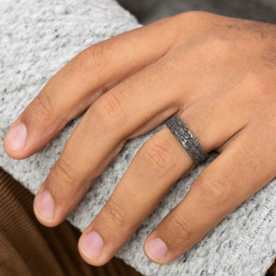 Mens 6.5MM Tantalum Wedding Band