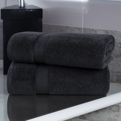 SUPERIOR® Zero Twist Cotton Chevron 2-pc. Bath Sheet