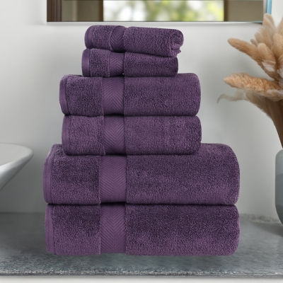 SUPERIOR® Zero Twist Cotton Chevron 6-pc. Quick Dry Bath Towel Set