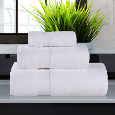 SUPERIOR® Zero Twist Cotton Chevron 3-pc. Quick Dry Bath Towel Set