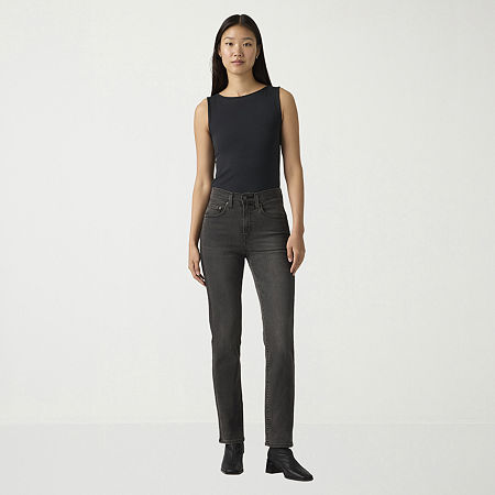 Levi's Womens 724 High Rise Straight Jeans, 30, Blue