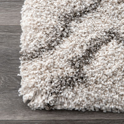 nuLoom Burma Trellis Shaggy Rectangular Rug
