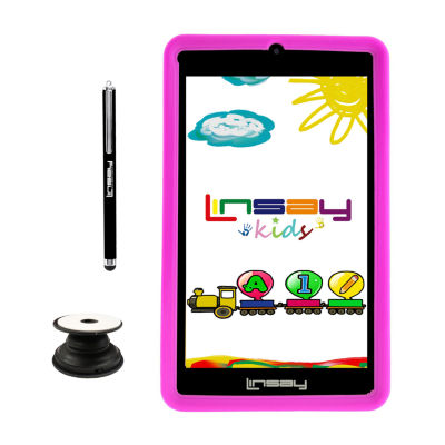 7" Quad Core 2GB RAM 32GB Storage Android 12 Tablet with Kids Defender Case/ Pop Holder and Pen Stylus