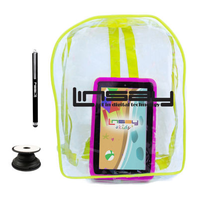7" Quad Core 2GB RAM 32GB Storage Android 12 Tablet with Kids Defender Case/ Backpack/ Pop Holder and Pen Stylus