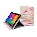10.1" 1280x800 IPS 2GB RAM 32GB Storage Android 11 Tablet with Pink Glaze Marble Leather Case, Pop Holder and Pen Stylus