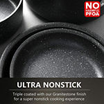 Granite Stone Stackmaster 15-pc. Aluminum Dishwasher Safe Non-Stick Cookware Set