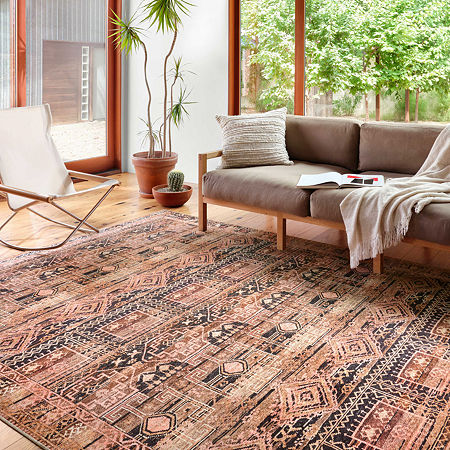 Loloi Layla Rectangular Rugs & Floor Coverings Indoor Accent Rugs, One Size, Brown