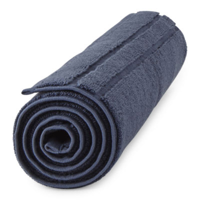Fieldcrest Luxury Egyptian Cotton Loops Border Stripe Bathtub Mat