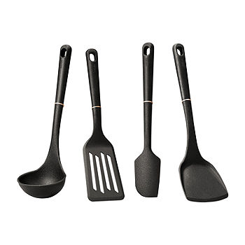 Rachael Ray 6-Piece Black Tools and Gadgets Kitchen Utensil Set