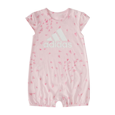 adidas Baby Girls Short Sleeve Romper