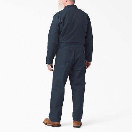 Dickies Deluxe Blended Mens Big And Tall Long Sleeve Workwear Coveralls, X-large Tall, Blue