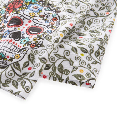 Fiesta Skull and Vine 2-pc. Kitchen Towel Set