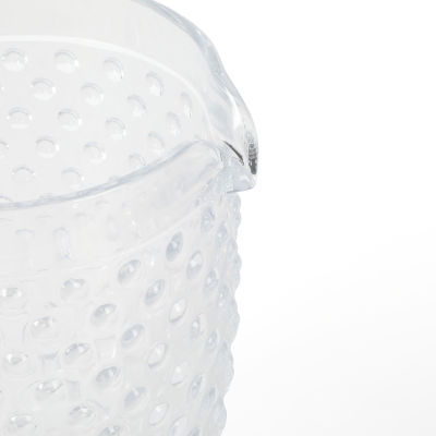 Martha Stewart Chauncey Hobnail Glass Serving Pitcher