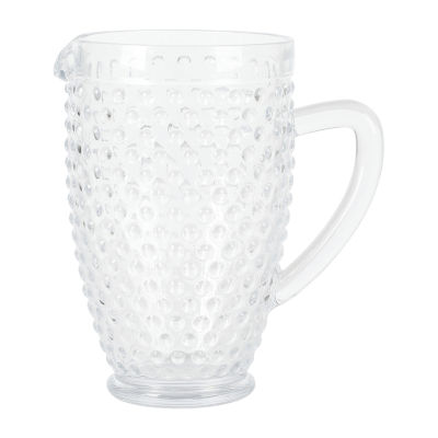 Martha Stewart Chauncey Hobnail Glass Serving Pitcher