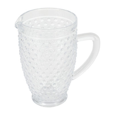 Martha Stewart Chauncey Hobnail Glass Serving Pitcher