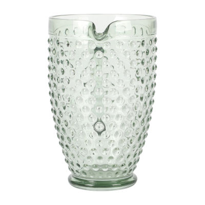 Martha Stewart Chauncey Hobnail Glass Serving Pitcher