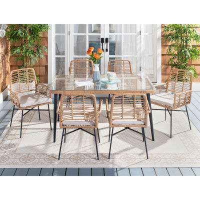 Beson 7-pc. Cushioned Rectangular Dining Set