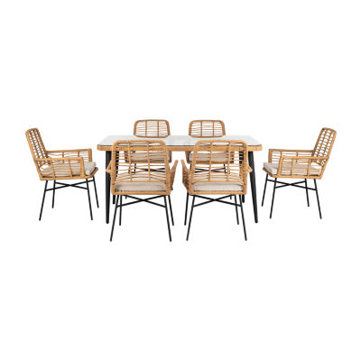 Beson 7-pc. Patio Dining Set Cushioned