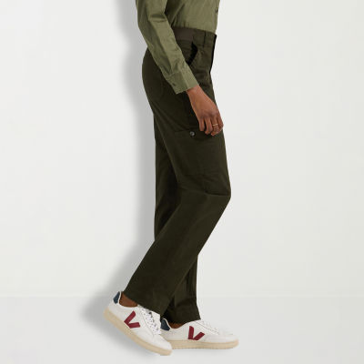 Lee Womens Mid Rise Stretch Fabric Straight Cargo Pant