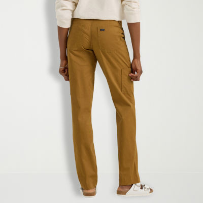 Lee Womens Mid Rise Stretch Fabric Straight Cargo Pant