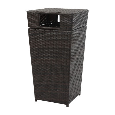 Patio Wicker Trash Cans